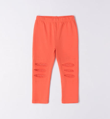 Leggings bambina glitter da 9 mesi a 8 anni iDO HOT CORAL-2137