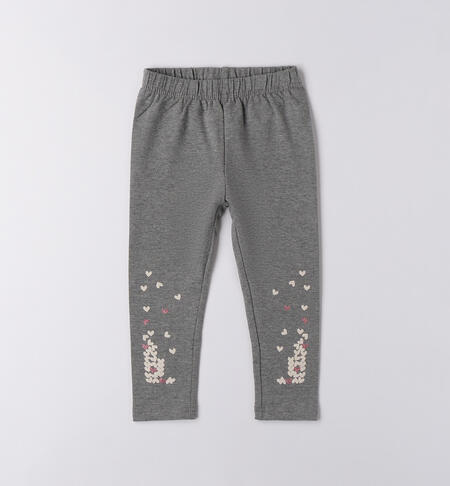 Leggings bambina GRIGIO