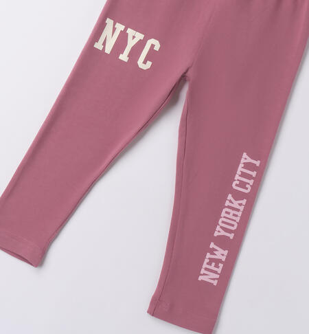 Leggings bambina iDO DARK ROSE -3024
