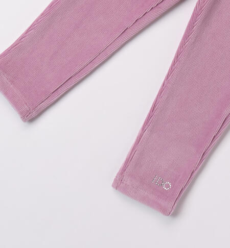 iDO chenille leggings for girls aged 9 months to 8 years VERY GRAPE-3113