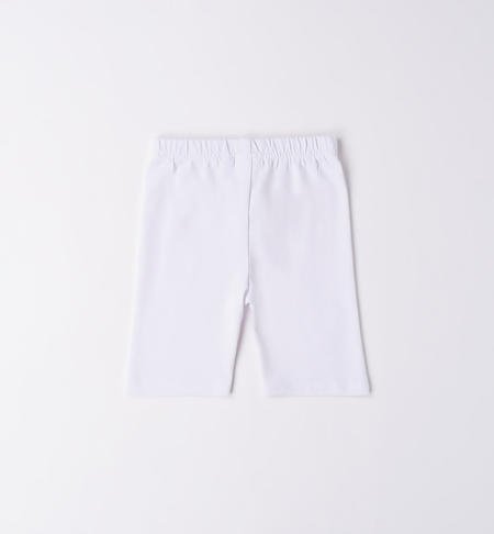 Leggings bambina modello ciclista da 9 mesi a 8 anni iDO BIANCO-0113