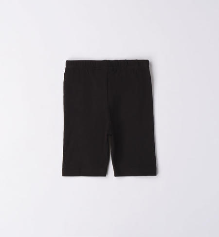 Leggings bambina modello ciclista da 9 mesi a 8 anni iDO NERO-0658