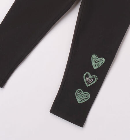 Leggings bambina nero da 9 mesi a 8 anni iDO NERO-0658