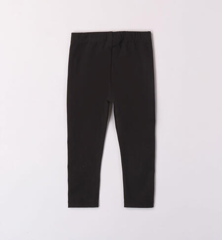 iDO black leggings for girls from 9 months to 8 years NERO-0658