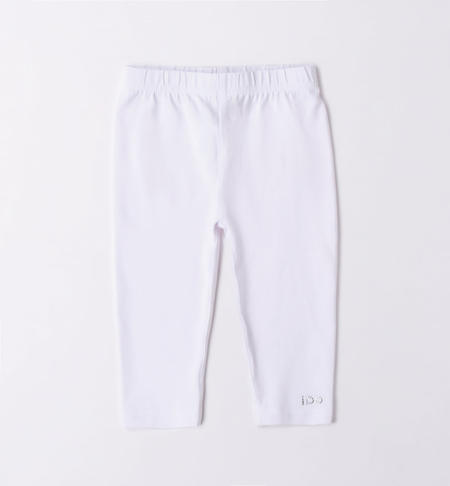 Leggings bambina pescatora BIANCO