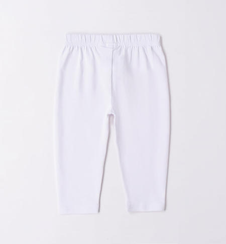 iDO fisherman-style leggings for girls from 9 months to 8 years BIANCO-0113