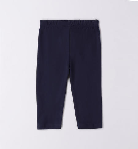 iDO fisherman-style leggings for girls from 9 months to 8 years NAVY-3854