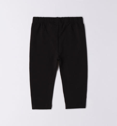 iDO fisherman-style leggings for girls from 9 months to 8 years NERO-0658