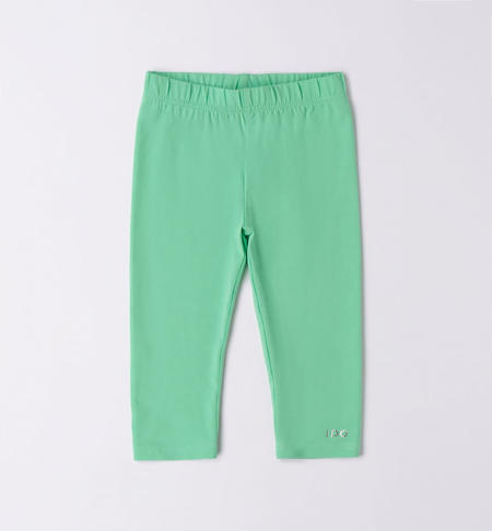 iDO fisherman-style leggings for girls from 9 months to 8 years VERDE-5041