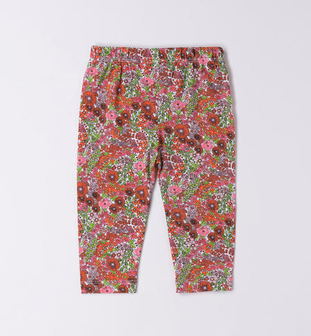 iDO leggings for girls in a variety of prints from 9 months to 8 years BIANCO-MULTICOLOR-6VF4