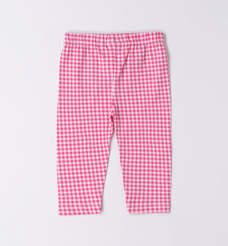 iDO leggings for girls in a variety of prints from 9 months to 8 years BIANCO-FUCSIA-6VF6