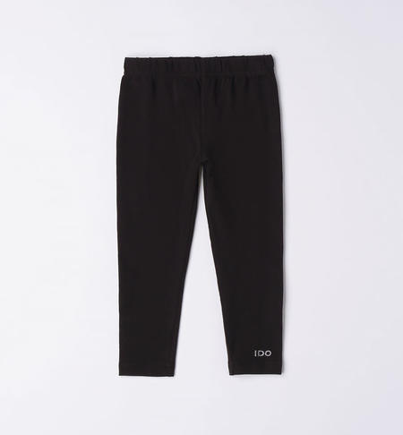 Leggings bambina tinta unita da 9 mesi a 8 anni iDO NERO-0658