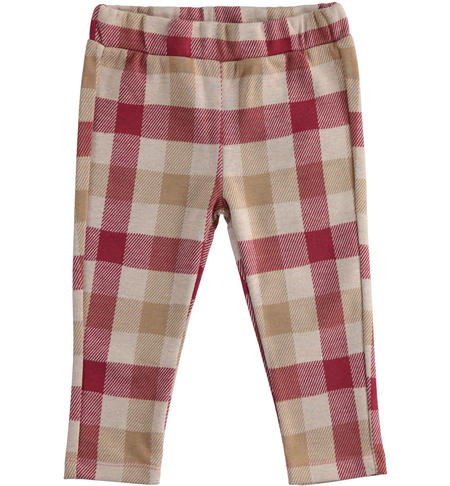 Leggings with ruffles for girls from 9 months to 8 years iDO BORDEAUX-2537