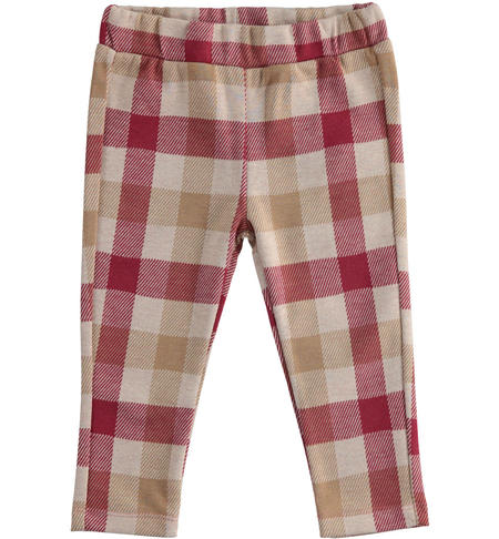 Leggings bambina tinto filo - da 9 mesi a 8 anni iDO BORDEAUX-2537