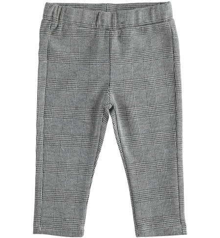 Leggings bambina tinto filo - da 9 mesi a 8 anni iDO NERO-0658