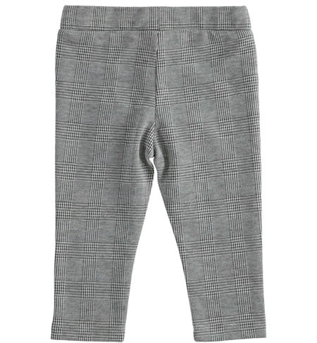 Leggings bambina tinto filo - da 9 mesi a 8 anni iDO NERO-0658