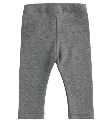 Leggings bimba in jersey stretch - da 1 a 24 mesi iDO GRIGIO MELANGE-ALLOVER SILVER GLITTER-6X78