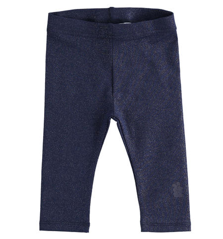 Leggings bimba in jersey stretch - da 1 a 24 mesi iDO NAVY-SILVER GLITTER-6X05