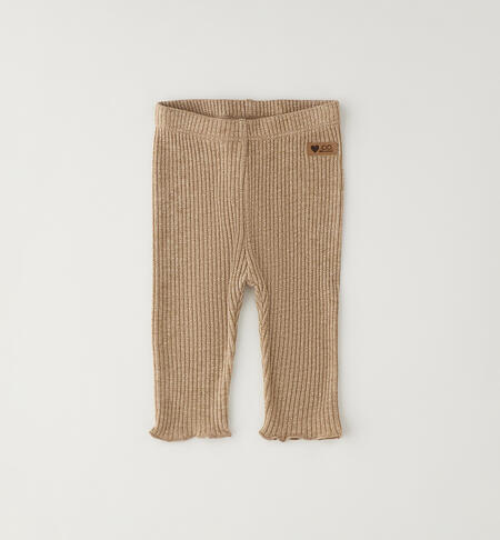 Leggings bimba neonata TORTORA-0932