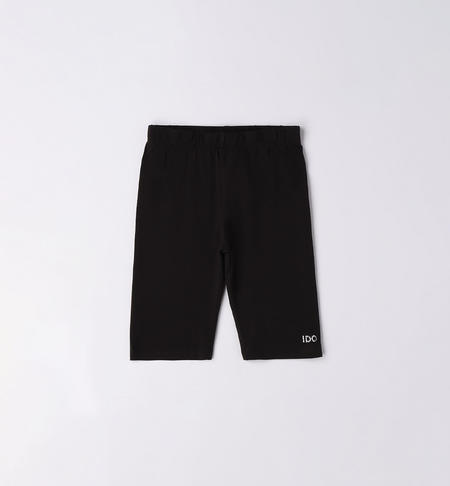 Leggings corto ragazza da 8 a 16 anni iDO NERO-0658