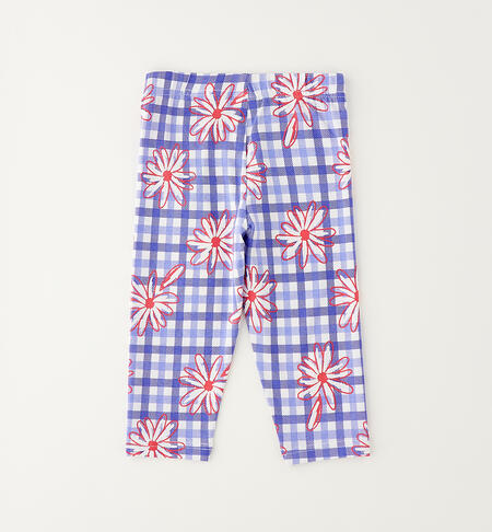 Girls' leggings AZZURRO-FUCSIA-6CAW