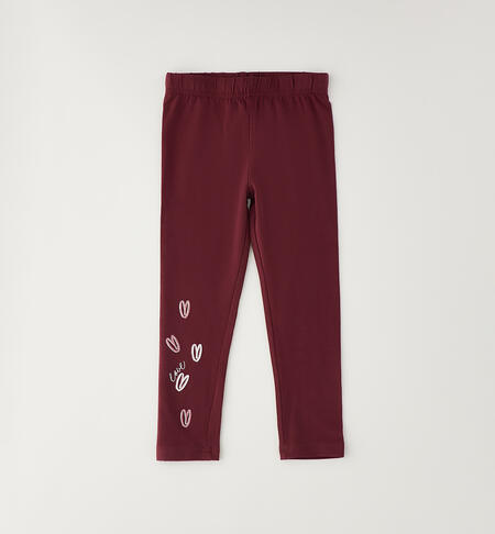 Leggings da bambina ROSSO