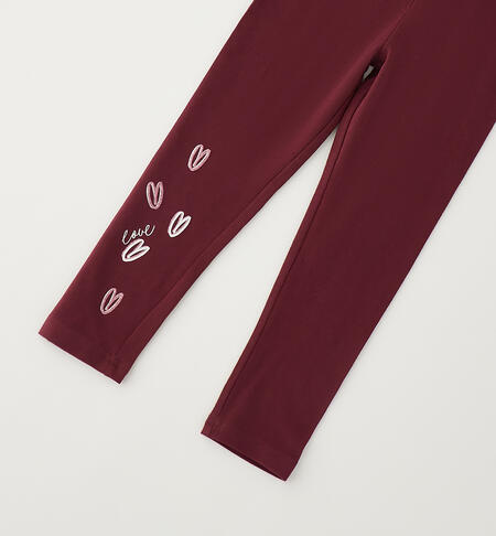 Leggings da bambina BORDEAUX-2953