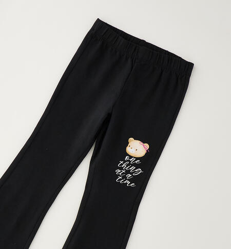 Leggings da bambina NERO-0658