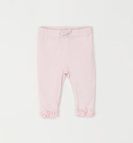 Leggings da neonata LIGHT PINK-2481