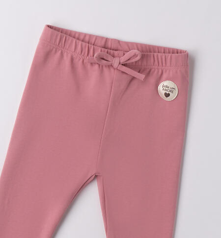 Leggings da neonata ROSA ANTICO-2748