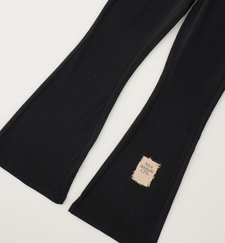 Leggings da ragazza iDO NERO-0658
