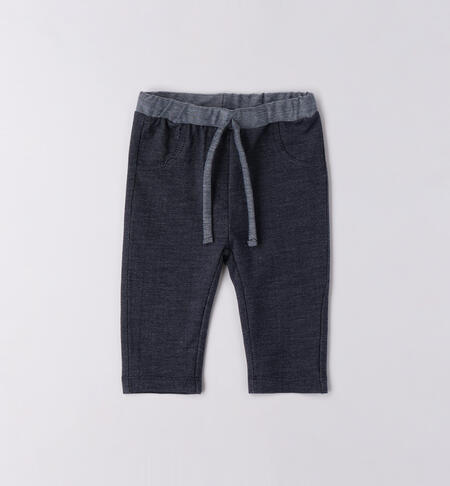 Leggings denim neonata BLU