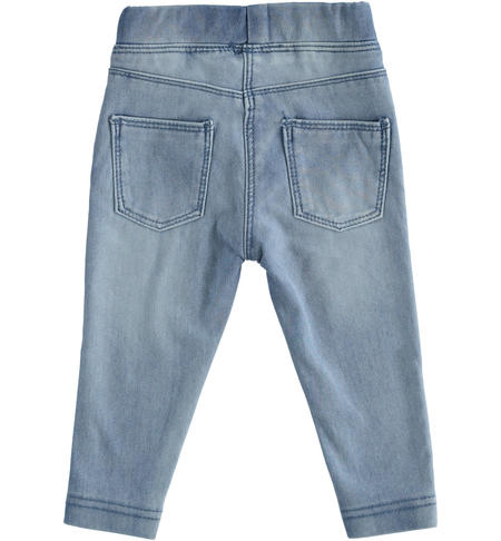 Leggings effetto jeans bambina - da 9 mesi a 8 anni iDO STONE BLEACH-7350