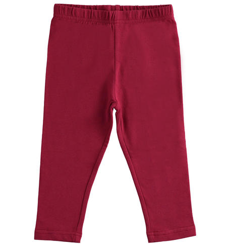 Fleece leggings for girl from iDO BORDEAUX-2537