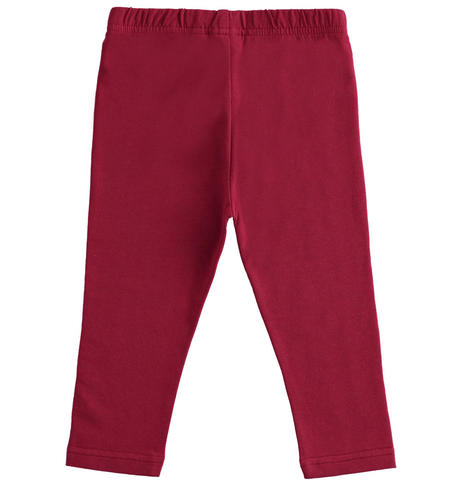 Fleece leggings for girl from iDO BORDEAUX-2537