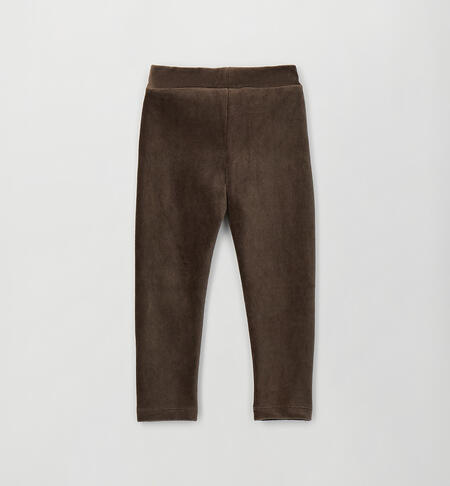iDO leggings for girls MARRONE SCURO-0871