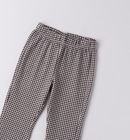 Leggings iDO bambina ROSA-NERO-6BRQ