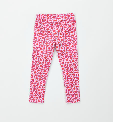Leggings iDO da bambina ROSA-ROSSO-6CAP