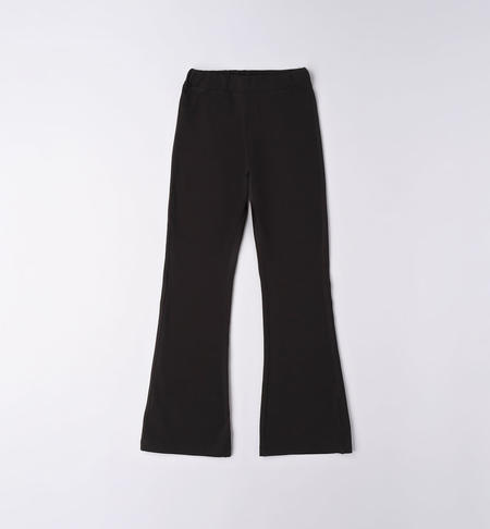 iDO black leggings for girls from 8 to 16 years NERO-0658