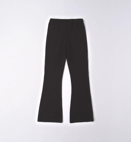 Leggings nero ragazza da 8 a 16 anni iDO NERO-0658