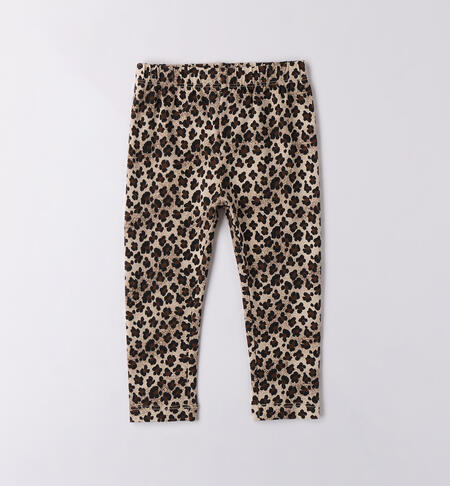 Leggings per bambina MARRONE