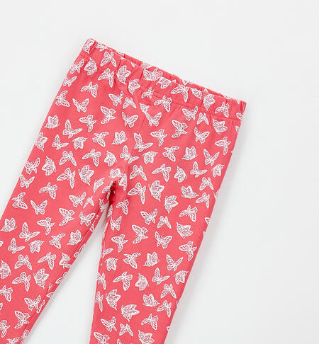 Leggings per bambina FRAGOLA-BIANCO-6CBM