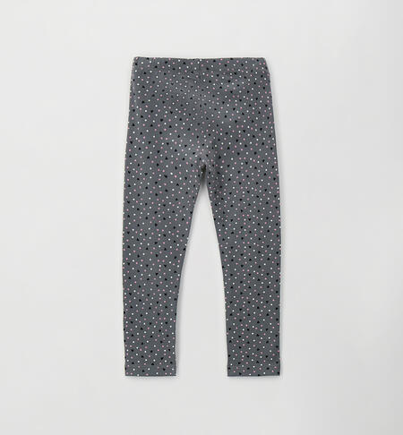 Leggings per bambina GRIGIO-ROSA-6CEY