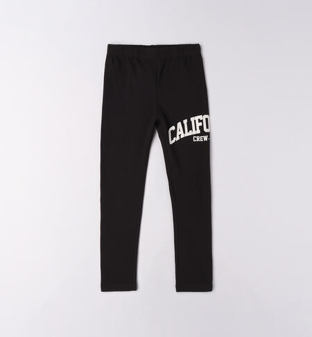 Leggings per ragazza NERO