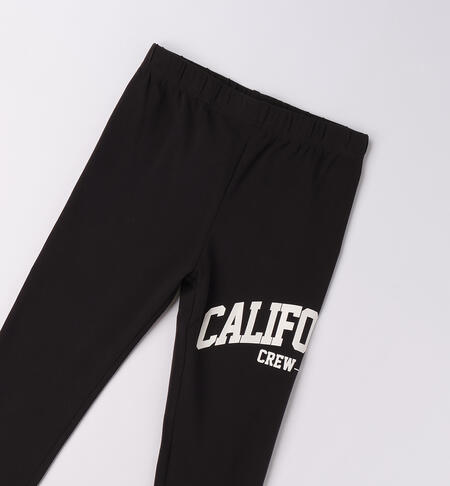 Leggings per ragazza NERO-0658
