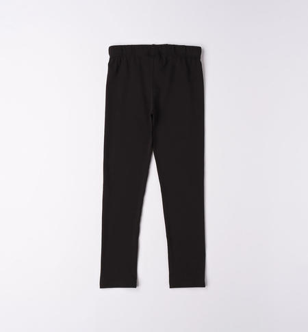 Leggings ragazza con stampa da 8 a 16 anni iDO NERO-0658