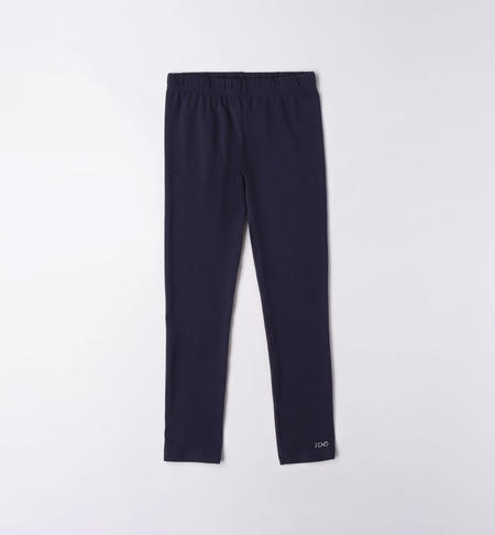 Leggings ragazza con strass BLU