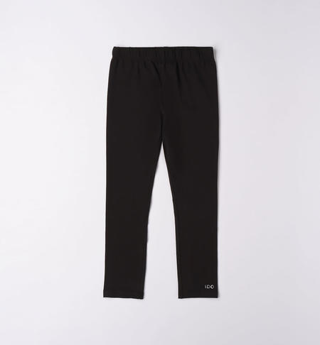 Leggings ragazza con strass da 8 a 16 anni iDO NERO-0658