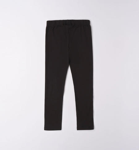 Leggings ragazza con strass da 8 a 16 anni iDO NERO-0658