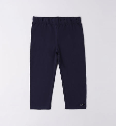 Leggings ragazza corto BLU
